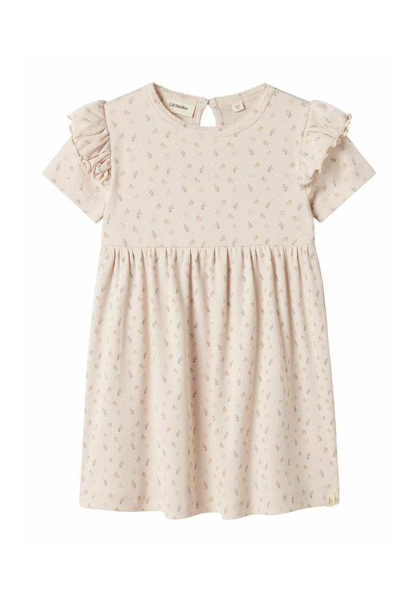 KURZARM - Jerseykleid - peach blush