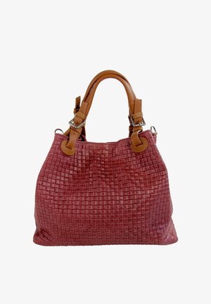 DrachenLeder, TASCHE DUNKELROT, BORDEAUX LEDER HANDTASCHE, UMHÄNGETASCHE - Handtas - dunkelrot bordeaux