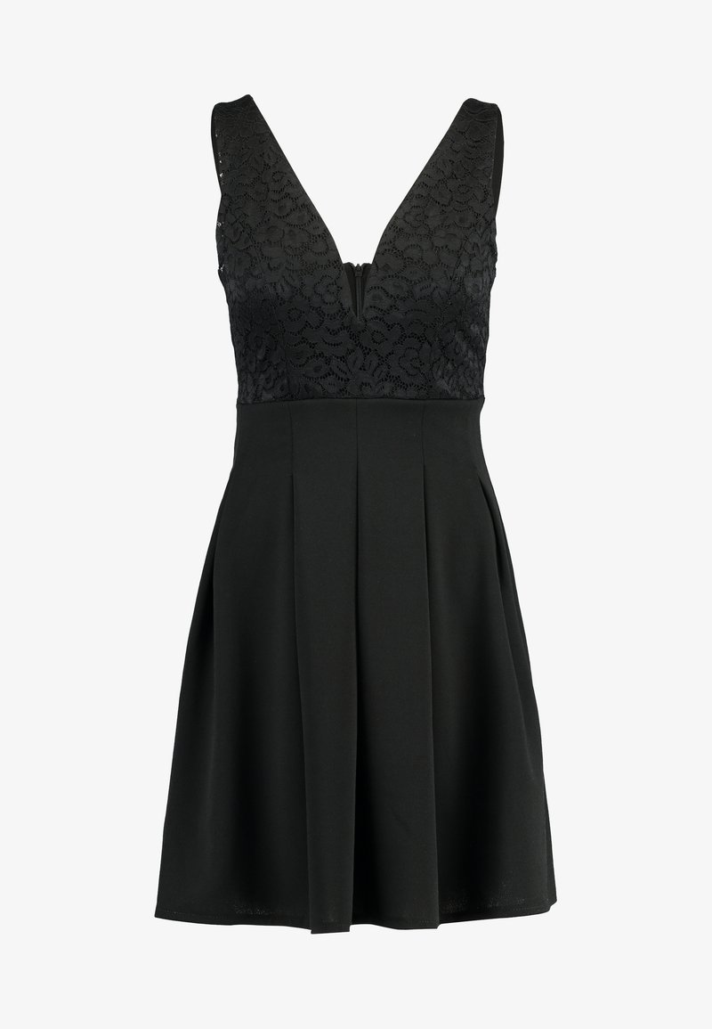 Wal G V Neck Skater Cocktailkleid Festliches Kleid Black Schwarz Zalando Ch