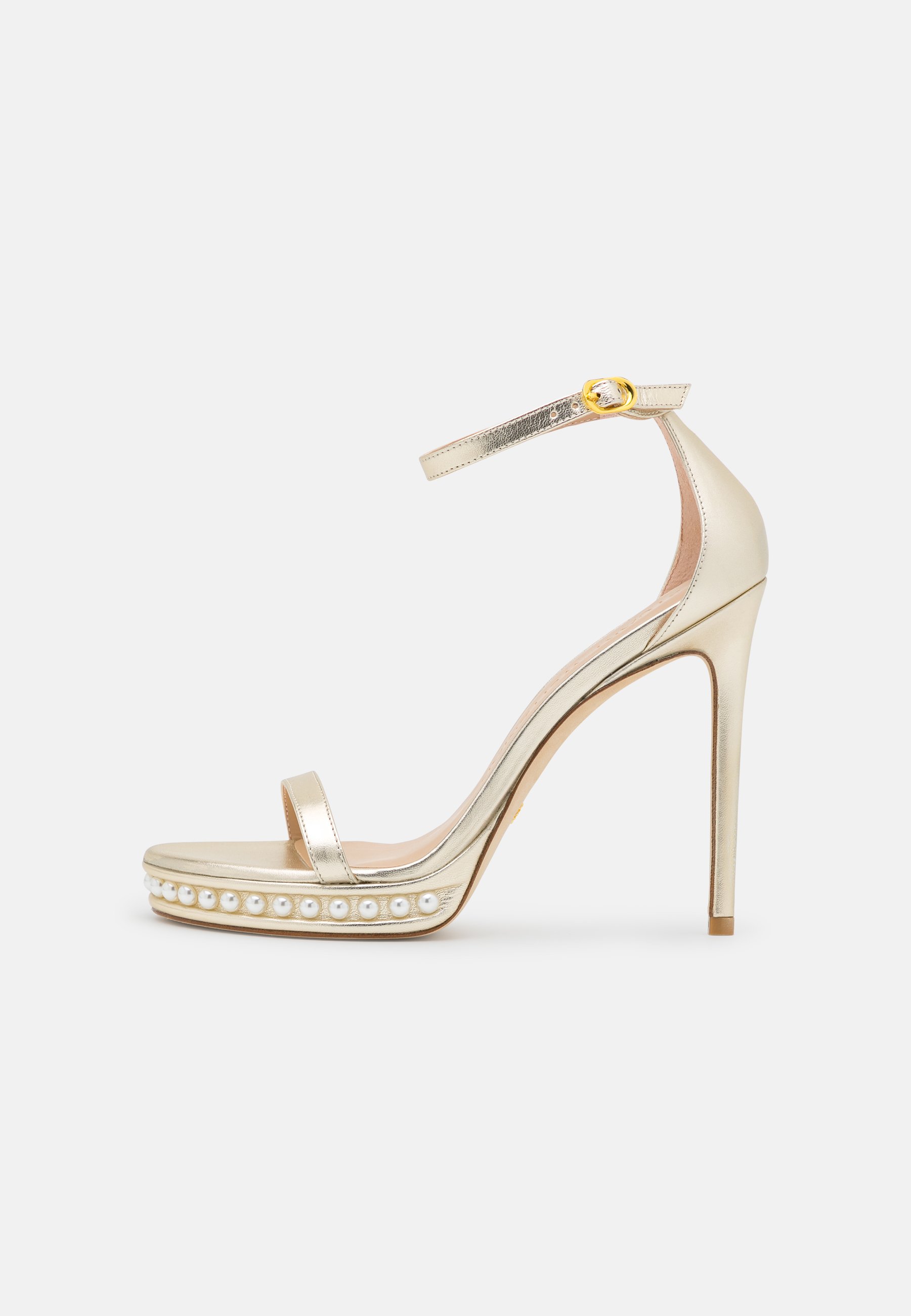 Stuart Weitzman NUDISTDISCO - Sandali con tacco - platino/dorato - Zalando .it