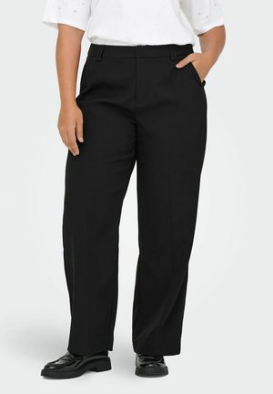 MIT WEITEM BEINSCHNITT CARELLY  - Stoffhose - black
