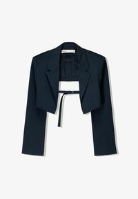 Bershka SUPER CROPPED Blazer royal blue Zalando