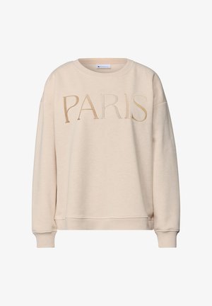 Street One, LOOSE FIT SWEATSHIRT MIT ARTWORK - Sweatshirt - stone sand mel.