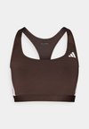 Medium support sports bra - aurora coffee/white