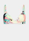 TRIANGLE TOP - Bikini top - turqu yellow