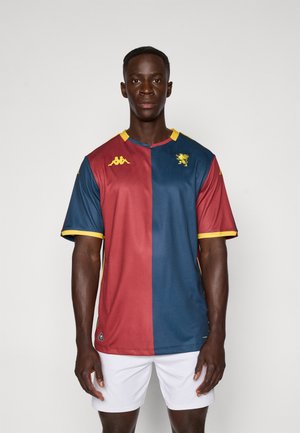 KOMBAT HOME GENOA - Sportiniai marškinėliai trumpomis rankovėmis - red/dark blue/dark yellow