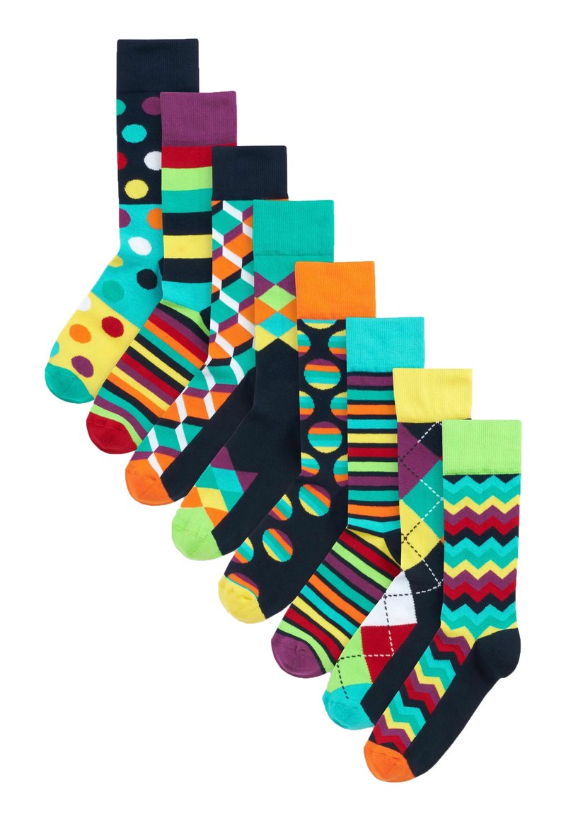 Next GEOMETRIC PATTERN 8 PACK - Socken - bright mix geo