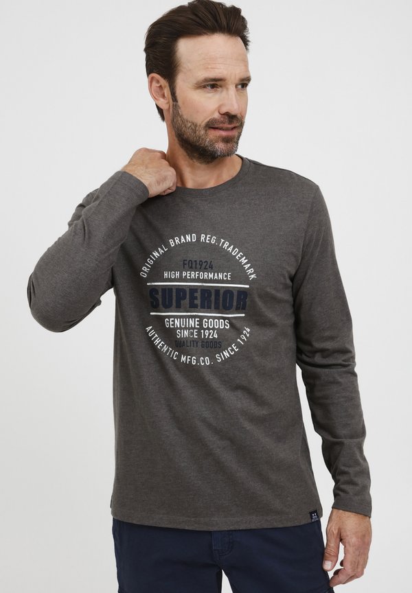 FQRIKARD - Print T-shirt - pewter mix