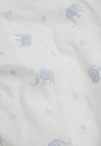 Stellou & friends BABY MULLTUCH-SET - Baby blanket - weiss-blau elefant