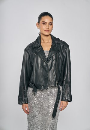 AIRELLA - Leather jacket - black