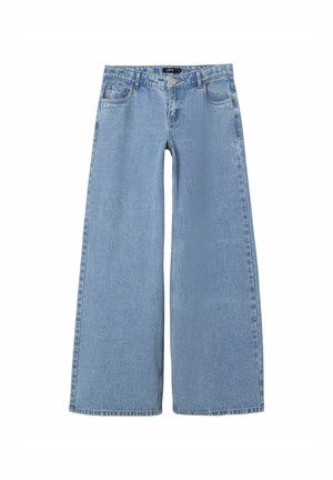 WIDE WAIST - Zvonové džínsy - light blue denim