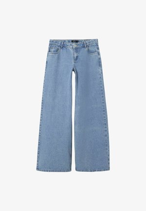 WIDE WAIST - Trapezaste traperice - light blue denim