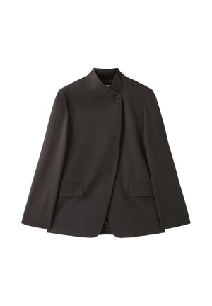 Stradivarius, ASYMMETRICAL REGULAR FIT BLAZER - Blazer - dark brown