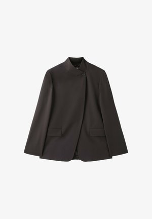 Stradivarius, ASYMMETRICAL REGULAR FIT BLAZER - Blazer - dark brown