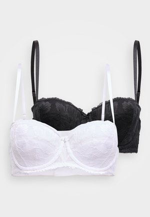 PERFECT PADDED 2 PACK - Soutien-gorge à balconnet - black/white