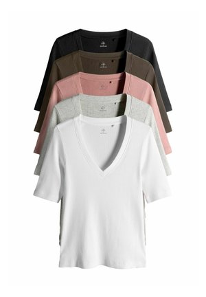 REGULAR FIT - 5 PACK SHORT SLEEVE  - Paprasti marškinėliai - multi