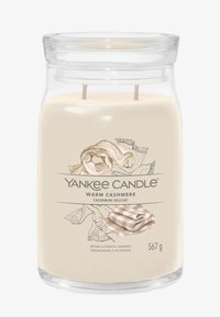 Yankee Candle SIGNATURE LARGE JAR WARM CASHMERE - Duftkerze - beige