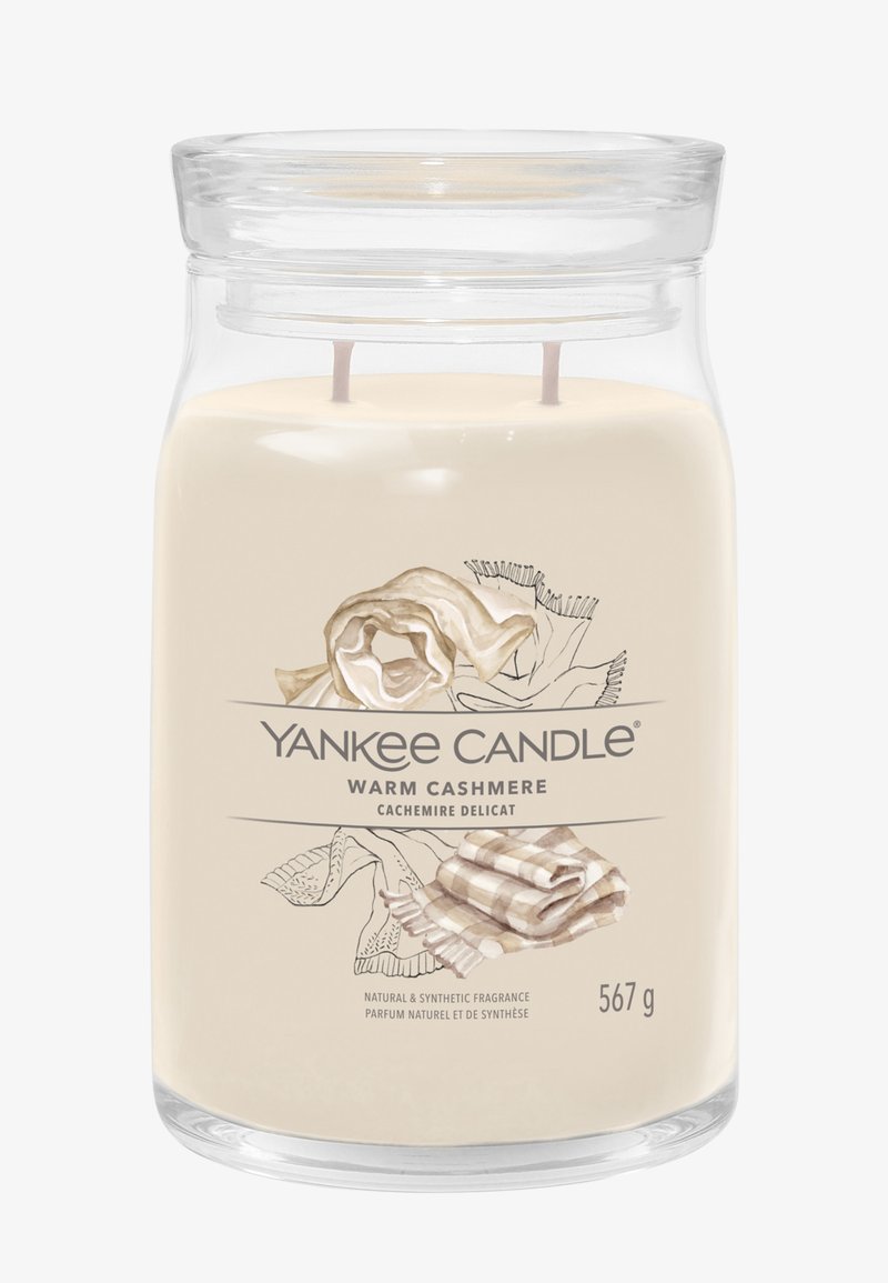Yankee Candle SIGNATURE LARGE JAR WARM CASHMERE - Duftkerze - beige