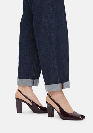 WITH A BLOCK - Kõrge kontsaga kingad - claret