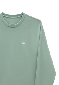 Vans LEFT CHEST HIT - Maglietta a manica lunga - iceberg green white