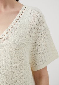 Malina AIRA FRINGE DETAIL KAFTAN DRESS - Rochie maxi - white