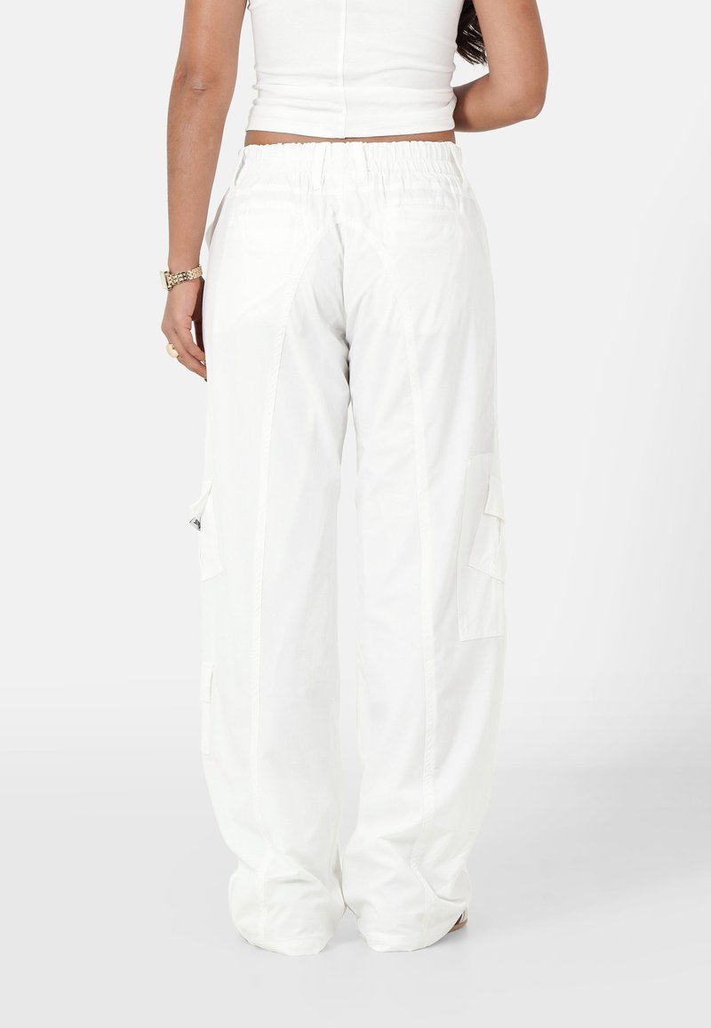 Pantaloni cargo da donna skinny a vita alta, gambe larghe