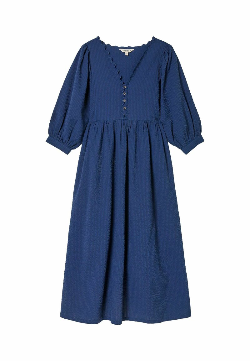 FatFace TEXTURED MIDI - Shirt dress - indigo blue/blue - Zalando