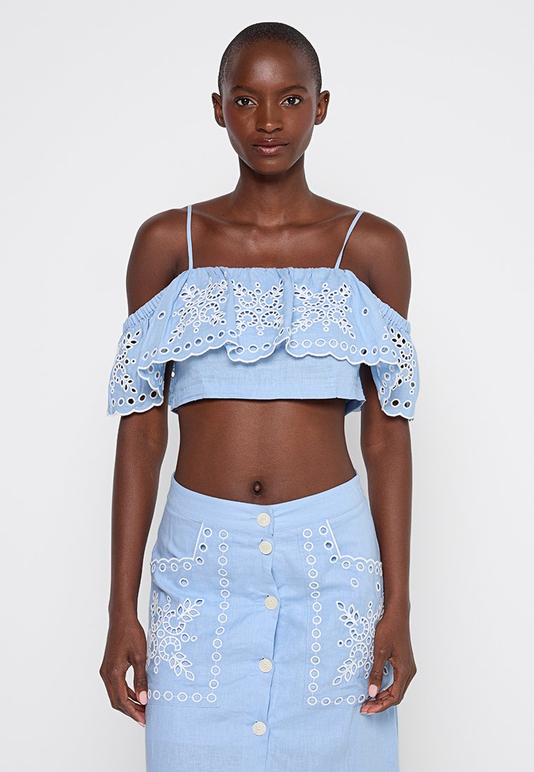 sandro Blouse lichtblauw