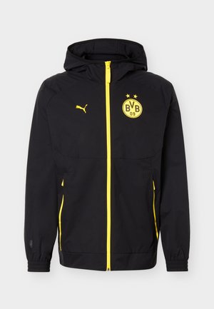 Puma, BVB DORTMUND PUMATECH JACKET - Klub merchandise - black/faster yellow