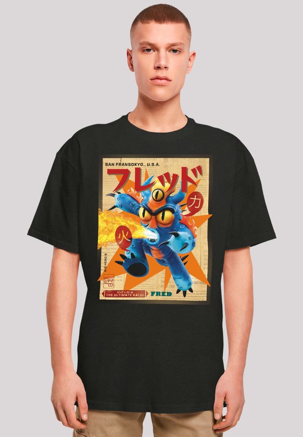 BIG HERO 6 FRED NEWSPAPER - T-Shirt print - schwarz
