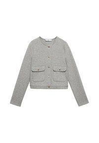 CROPPED WITH POCKETS - Lehká bunda - mottled grey
