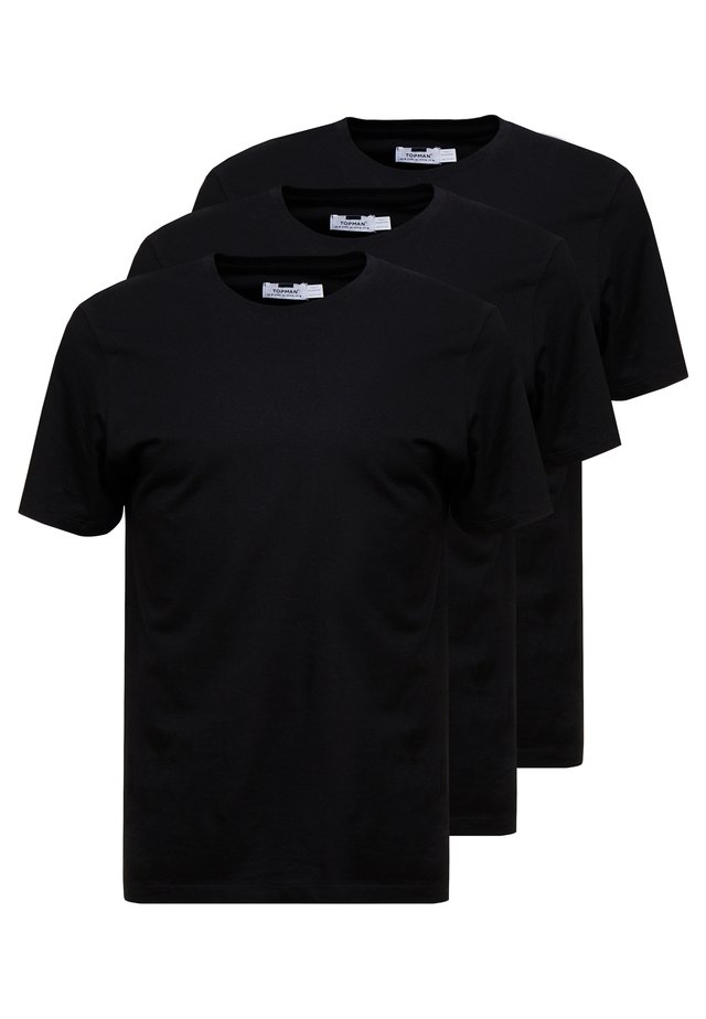 3 PACK - T-shirt basic - black