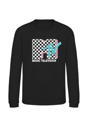 CHECKERED MTV INVERSE - Sweatshirt - black