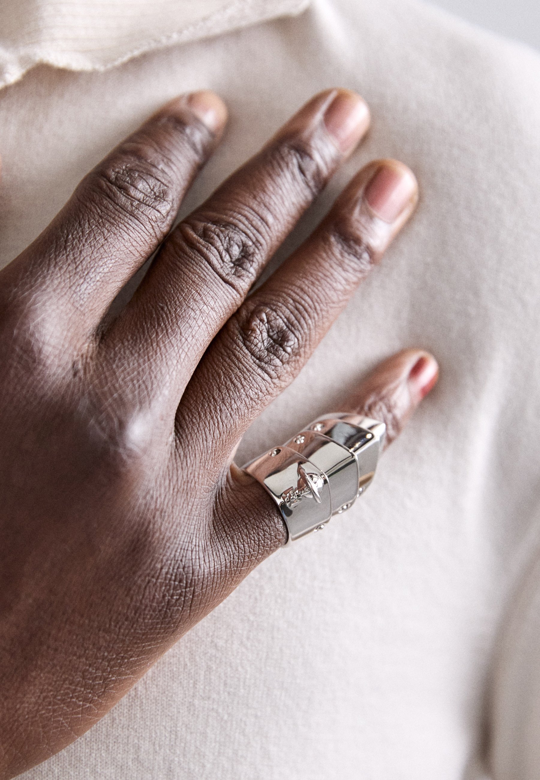 Vivienne Westwood ARMOUR UNISEX - Ring - platinum/silver-coloured