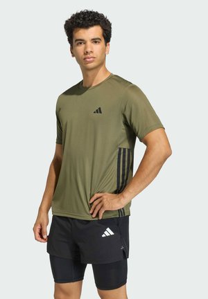 adidas Performance, T-Shirt sport - olive strata/black
