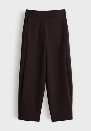 someday., BARREL FIT HIGH RISE - Pantalon classique - mahogany