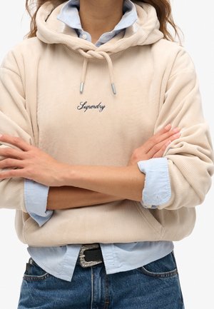 Felpa con cappuccio - beige