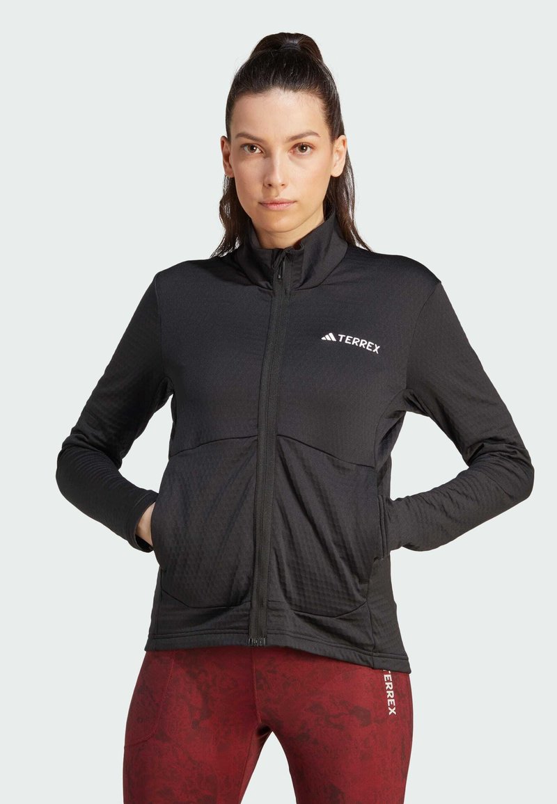 Adidas Terrex - TERREX MULTI LIGHT FLEECE FULL-ZIP - Užtrauktuku užsegamas treningas - black, Padidinti