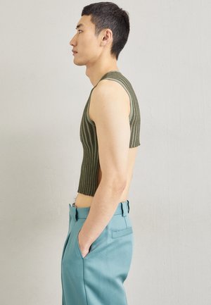 ECKHAUS LATTA FLUTED TANK UNISEX - Top - lichen