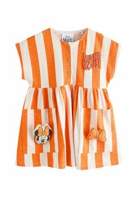 Next - REGULAR FIT-SHORT SLEEVE - Obleka iz džersija - minnie mouse orange stripe Miniaturna slika 1