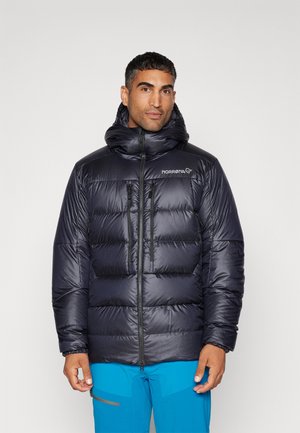 TROLLVEGGEN DOWN800 HOOD - Down coat - caviar