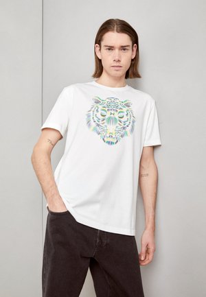 SPONGE PRINT - T-shirts med print - cream