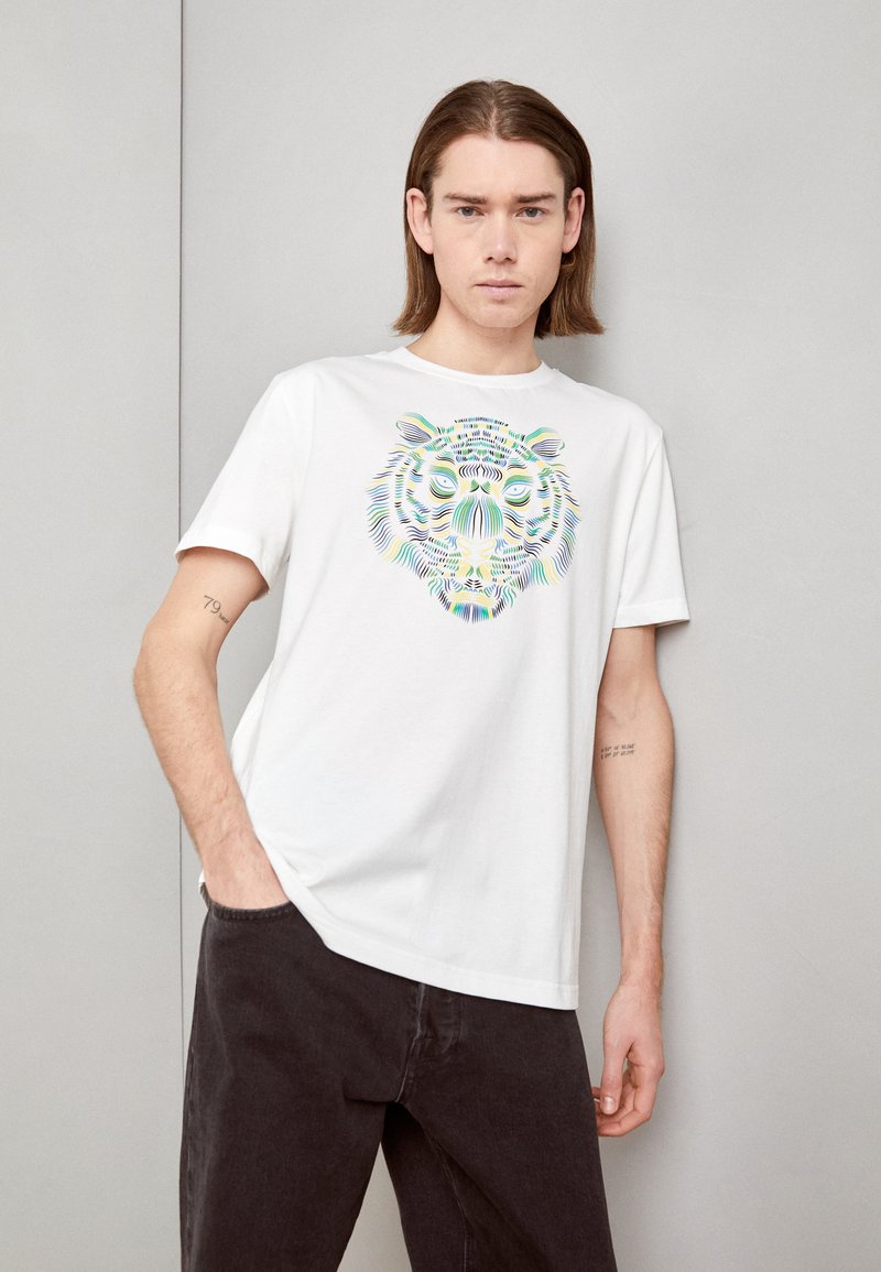 Antony Morato - SPONGE PRINT - T-shirt print - cream, Vergroten