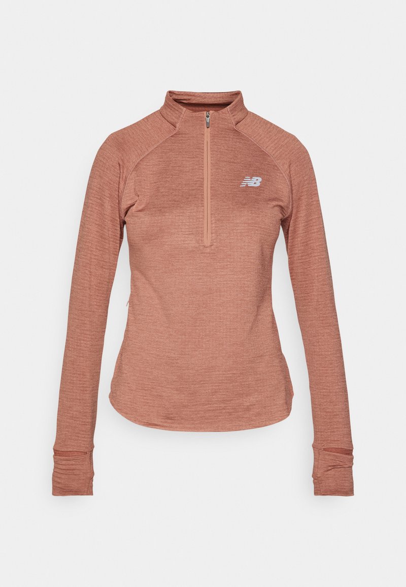 New Balance Longsleeve roségoudkleurig New Balance Longsleeve roségoudkleurig