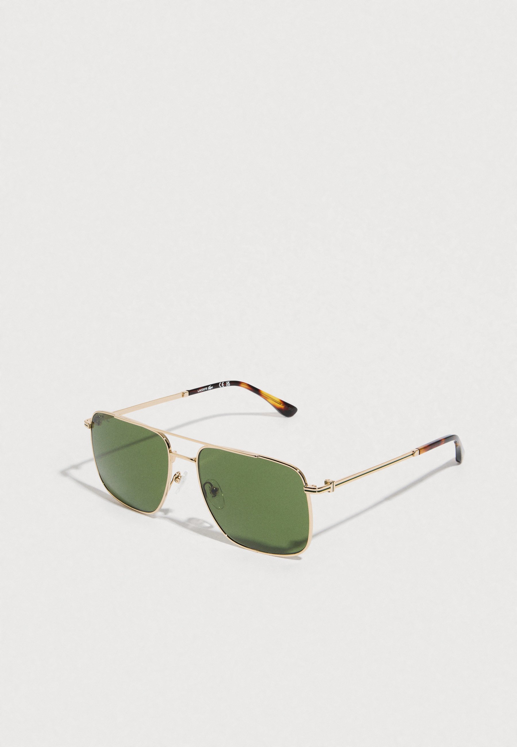 Lacoste Gold Frame Sunglasses with Green Lenses L271S Sunglasses - Lacoste Authorized Retailer | coolframes  main image 2