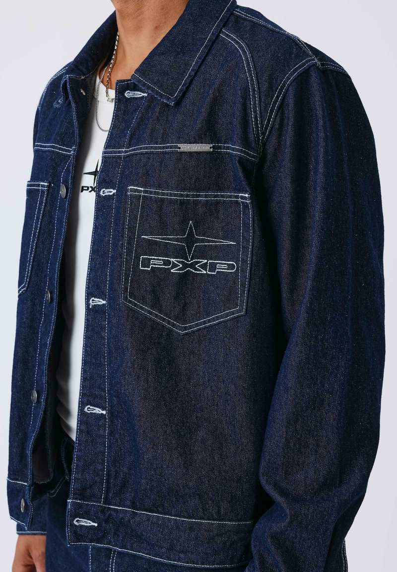 Project X Paris KNOCKOUT - Denim jacket - bleu saphir - bleu