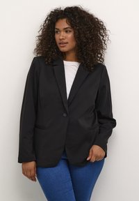 Kaffe Curve - Cardigan - black deep Miniaturebillede 1