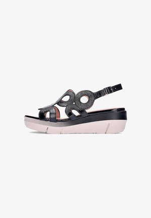 WONDERS, CUÑAS MUJER WONDERS 8282 - Sandalias con plataforma - black
