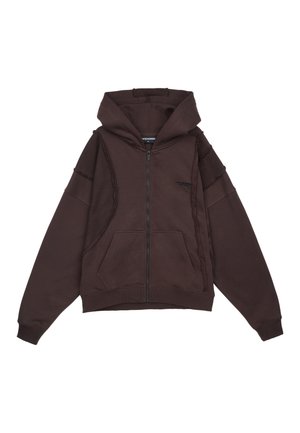 ANCY INSIDE OUT OVERSIZED JACKET - Zip-up sweatshirt - washed oak brown