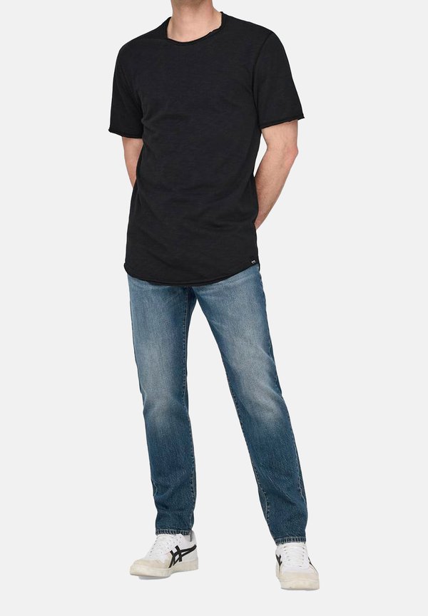 3ER PACK - T-Shirt basic - schwarz schwarz beige